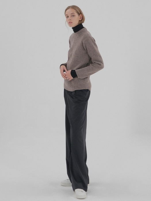 Wool Cashmere Pullover - Brown