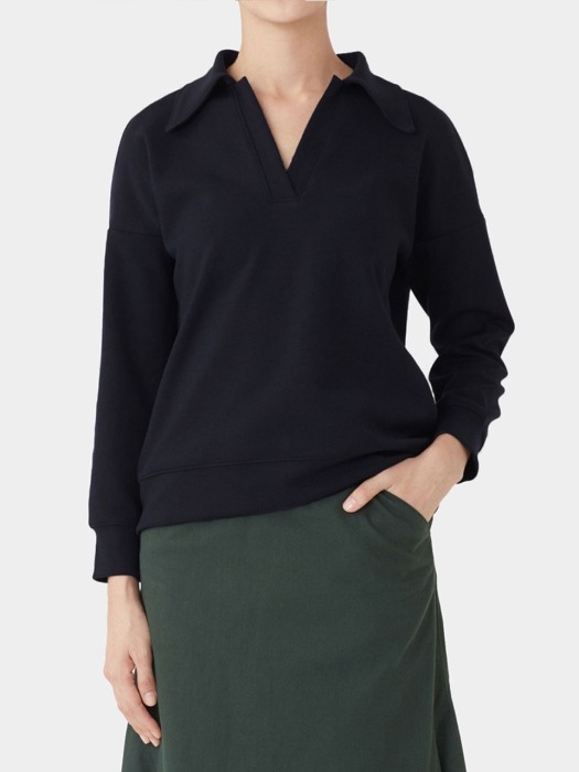 BLACK HANNE POLO TOP