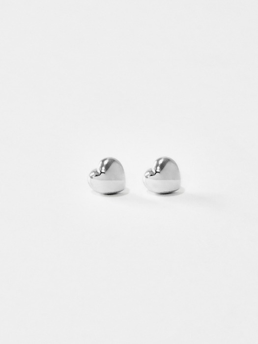 heart earring (silver)