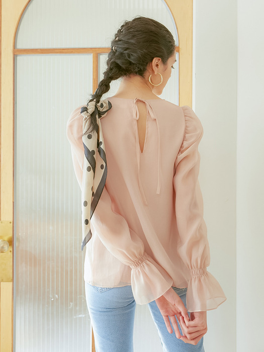 PUFF SLEEVES BLOUSE_PINK