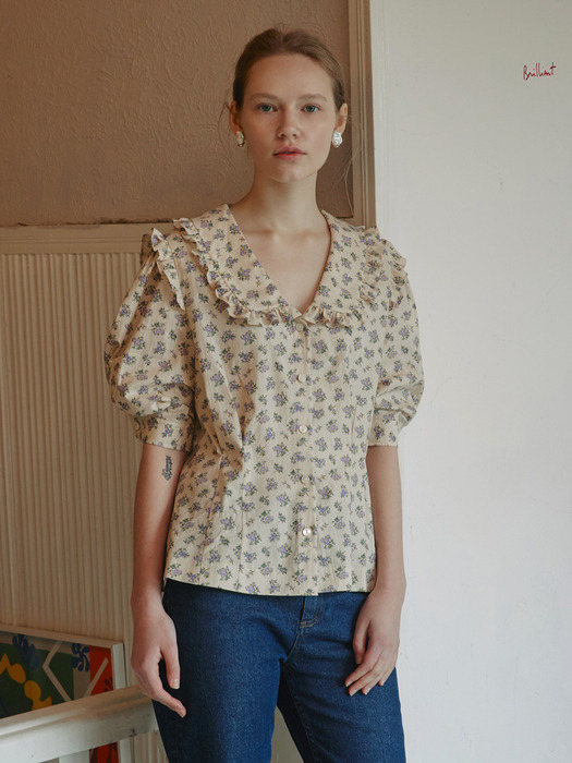 Joie Retro Blouse_Flower