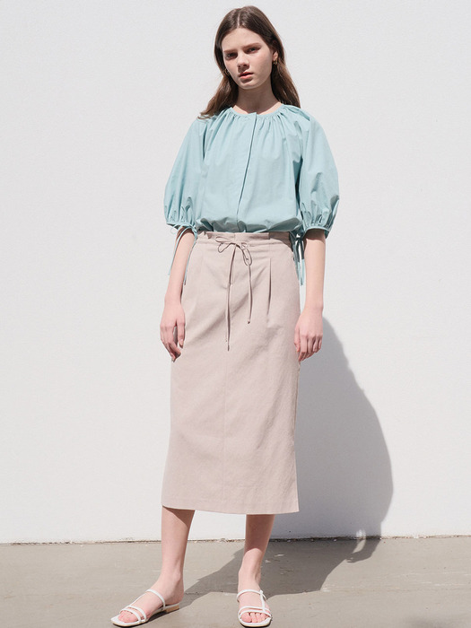 Linen H-line skirt SW0MS023-91