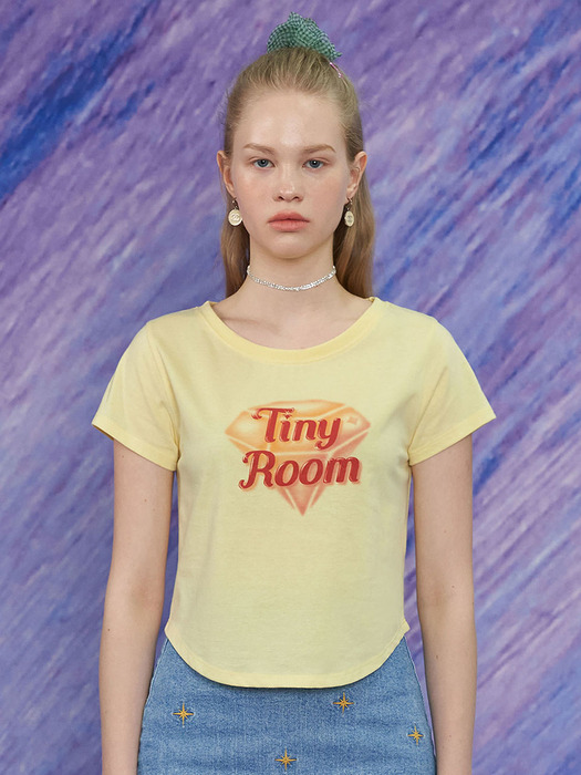 TINY ROOM T SHIRT / LEMON
