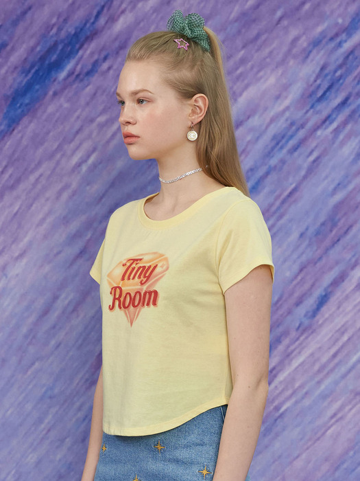 TINY ROOM T SHIRT / LEMON