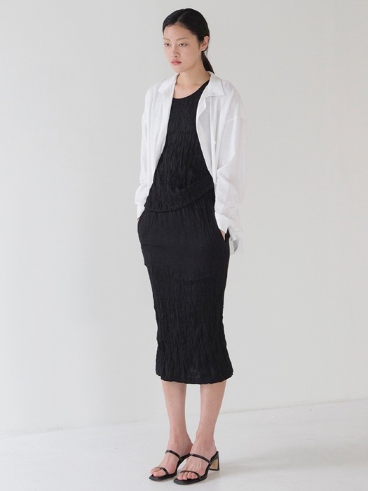 Wrinkle Skirt - Black