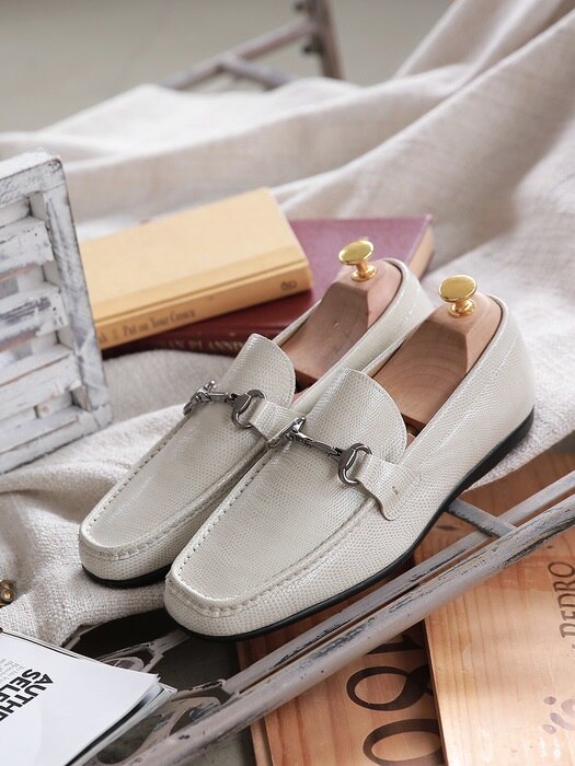 MetalLoafer Beige Driving#0110 