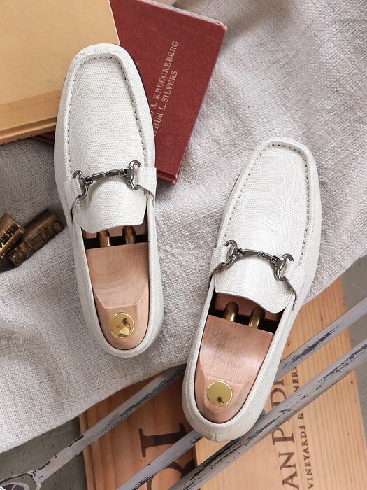 MetalLoafer Beige Driving#0110 