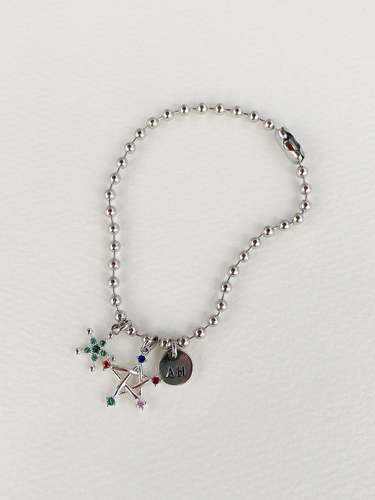 Pop star ball chain bracelet (2color)