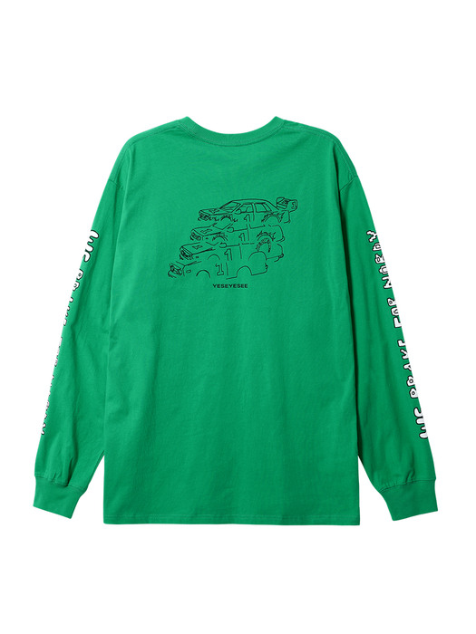 Y.E.S Racer L/S Green