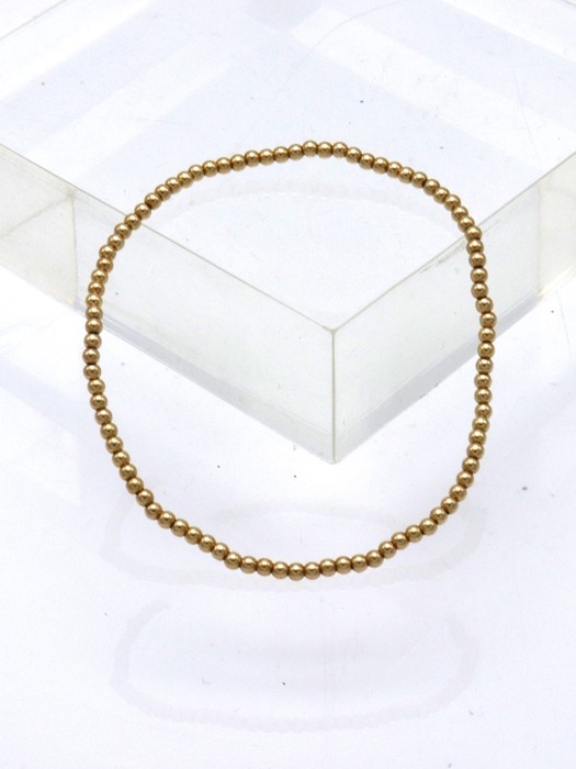 2mm silver gold ball daily simple Bracelet 925실버 은볼 팔찌 2mm
