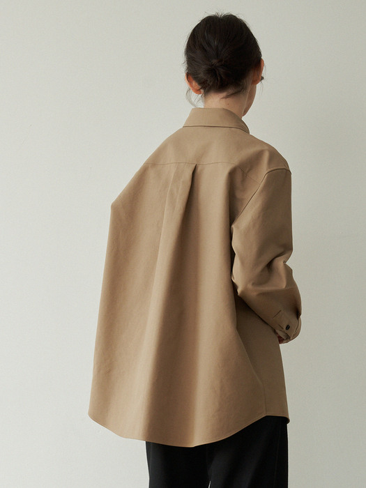 shirt jacket (beige)