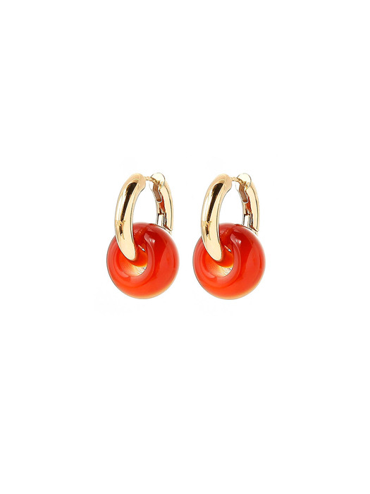 NATURAL STONE SMALL POINT EARRING