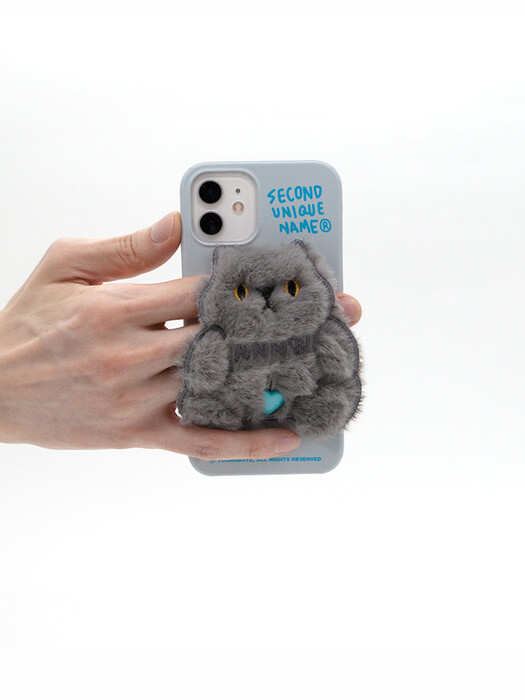 SUN CASE PATCH FUR CAT LIGHT GRAY