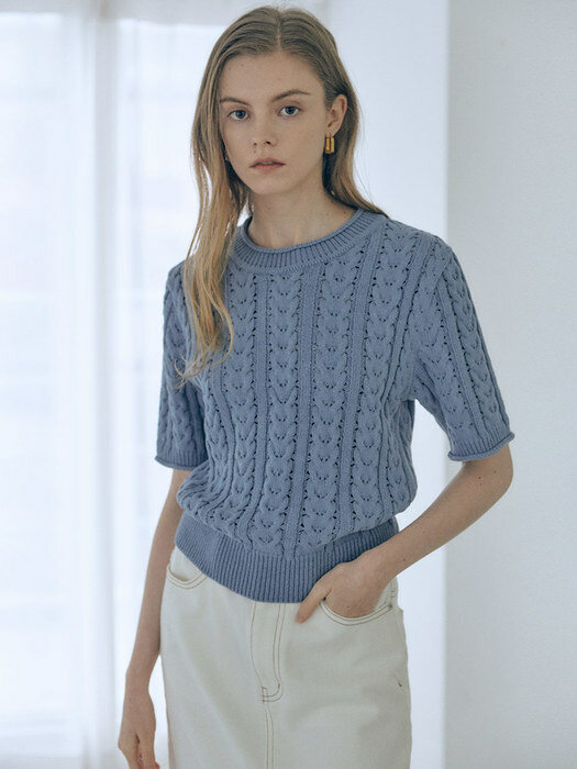 Cable Knit Pullover SK1SP126-6N