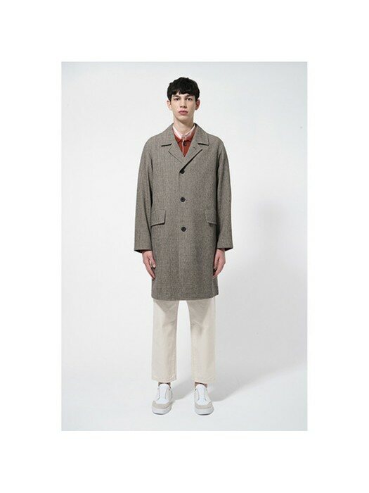 recycle cotton mac coat_CWCAS21002BRX