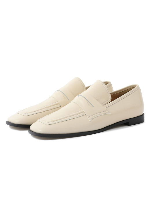 LINE-Loafer(BLACK/IVORY)