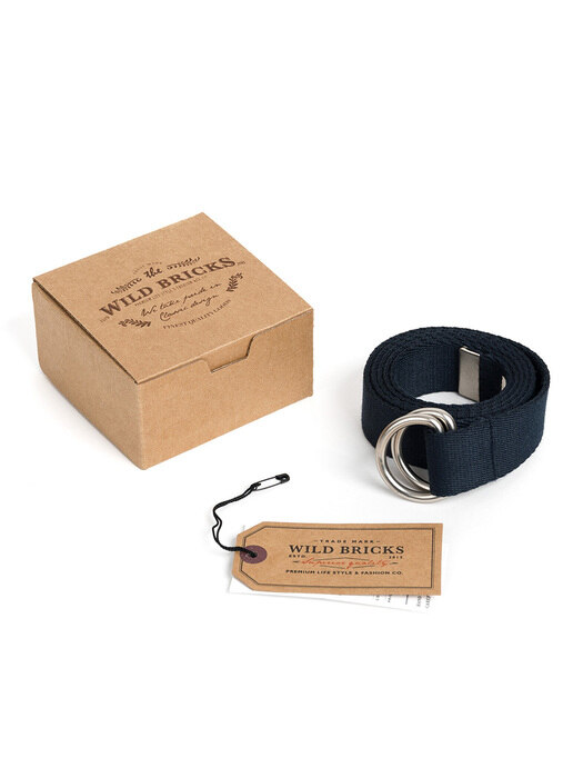 HEAVY WEIGHT SV D-RING BELT (navy)