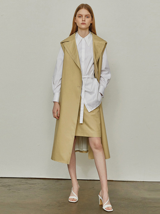 COTTON LINING TRENCH VEST