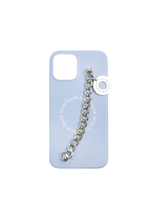 medal chain case - airy blue