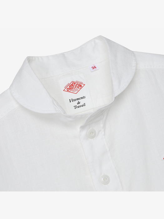 [단톤]본사정품 Round Neck L/S Shirts Linen (WHT)(ADTF211356L-WHT)