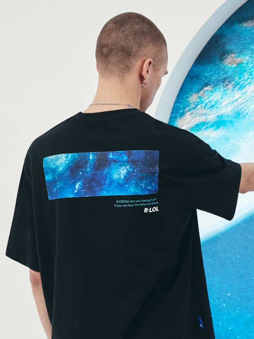 [RLOL](TS-21324) RLOL BACK PRINT GALAXY T-SHIRT BLACK