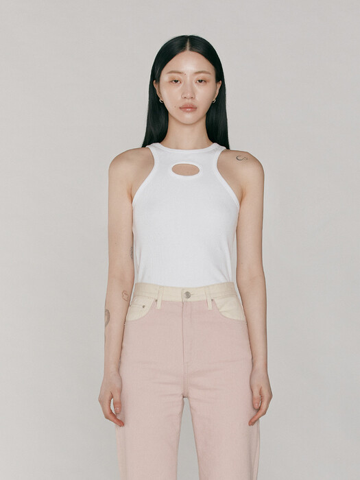 Riversible Hole Top_White