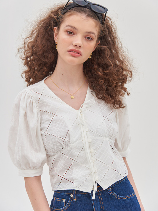 RUCY LACE BLOUSE_WHITE