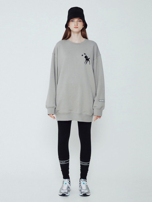 Disney Bambi Oversized Long Sweatshirt (For WOMEN)_QWTAX21840GYX