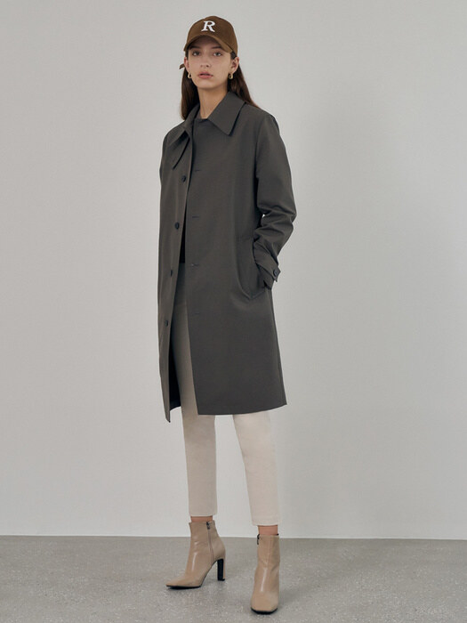 Single Middle Trench Coat
