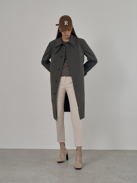 Single Middle Trench Coat