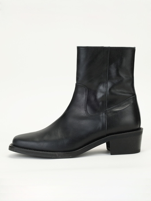 Leather Ankle Boots Black