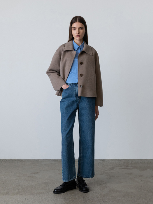Cashmere Handmade Cropped Coat (4colors)
