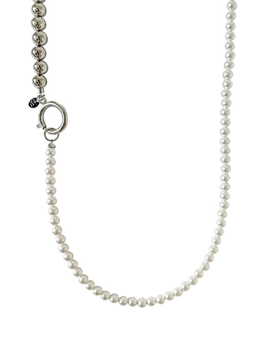 swarovski pearl 2way necklace