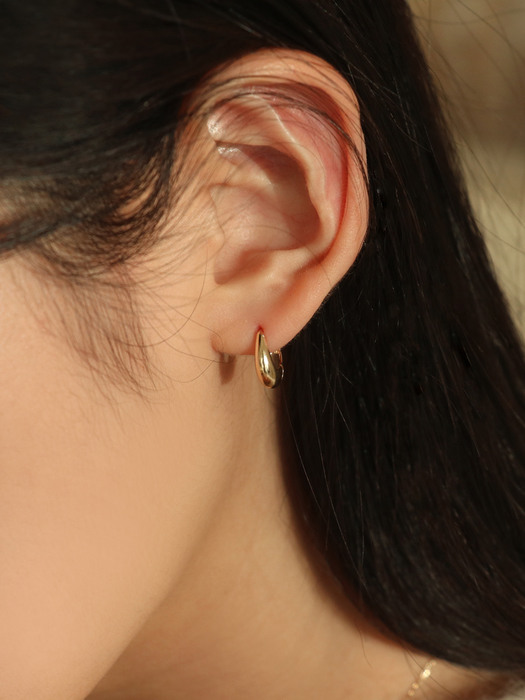 [싱글판매]14K gold one touch drop earring