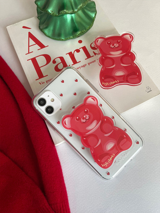 [SET] High Bear Acrylic Tok Phonecase_RED