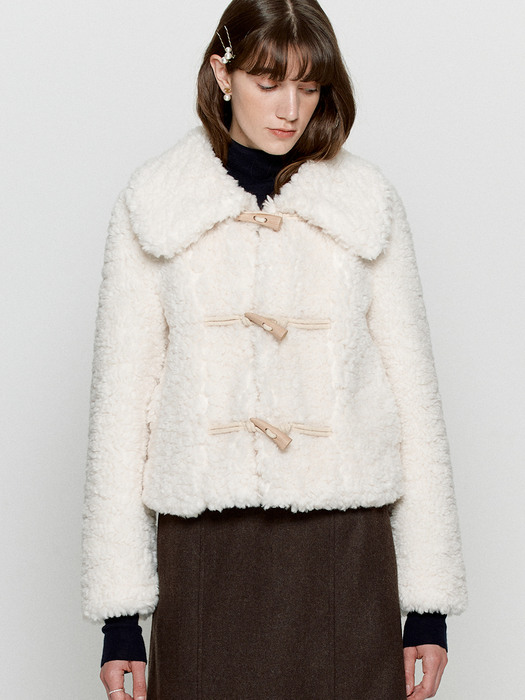 Toggle fur jacket - 3colors