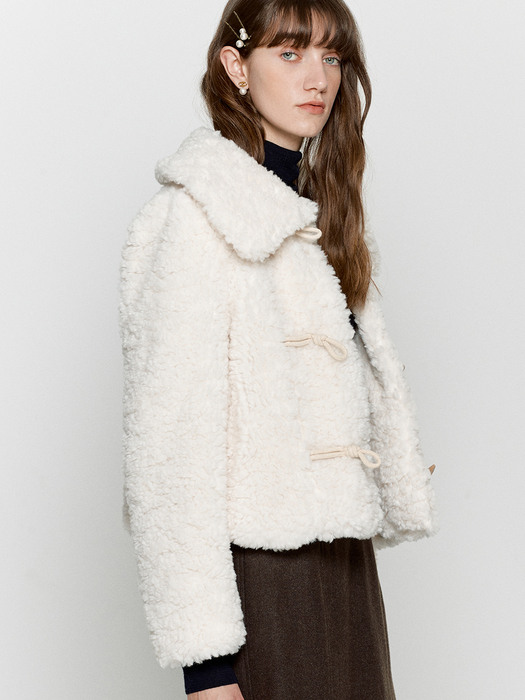 Toggle fur jacket - 3colors