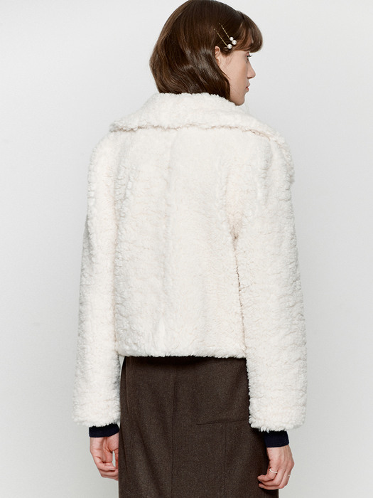 Toggle fur jacket - 3colors