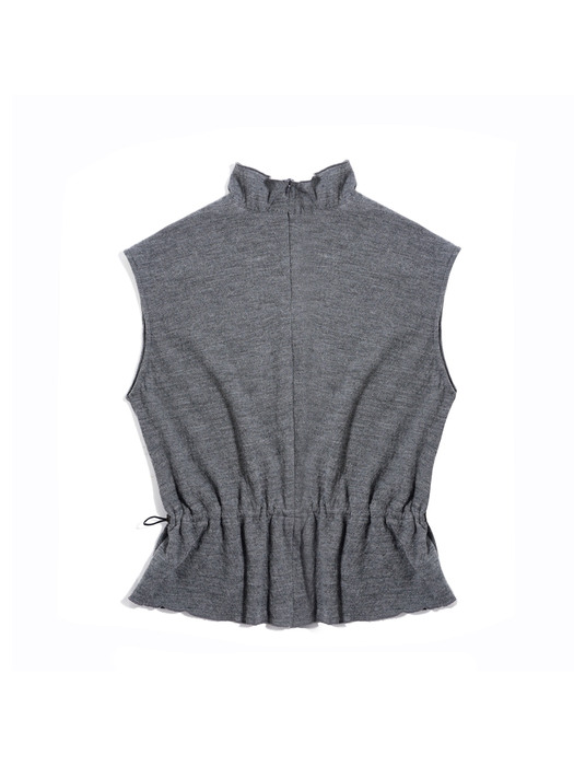 울 소프트 터틀넥 베스트(멜란지그레이) _ Wool Soft Tutle Neck Vest(Melange Gray)