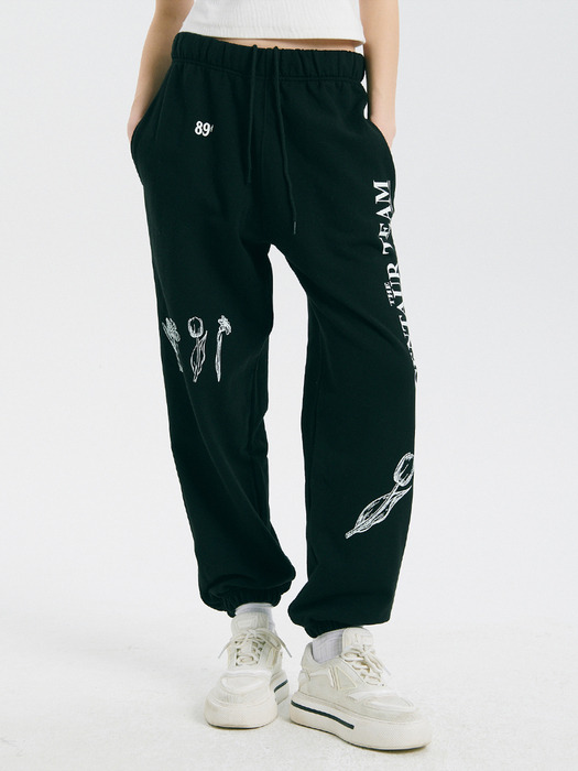 EVERY FLOWER SWEATPANTS_BLACK