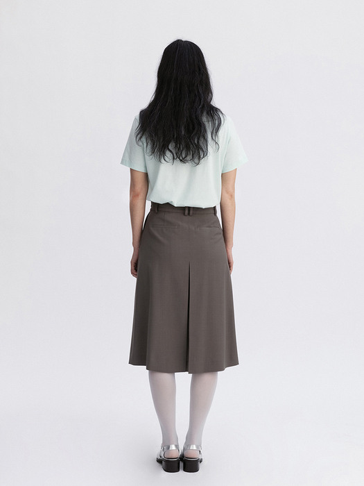 Pleated Flare Skirt 