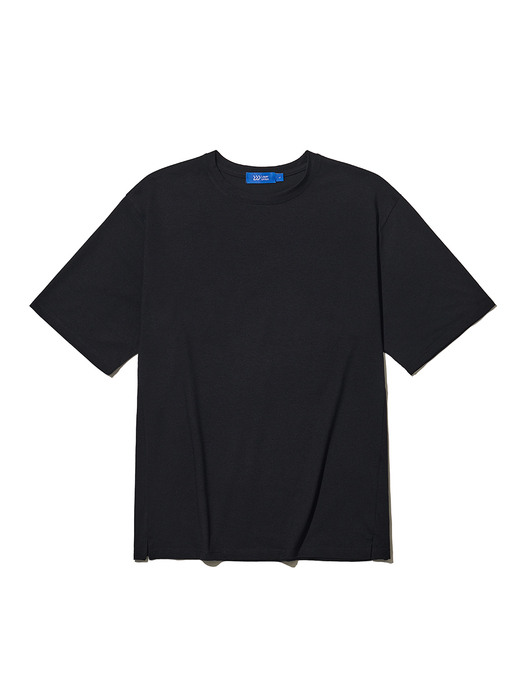 COTTON MODAL RELAXED S/S TEE BLACK