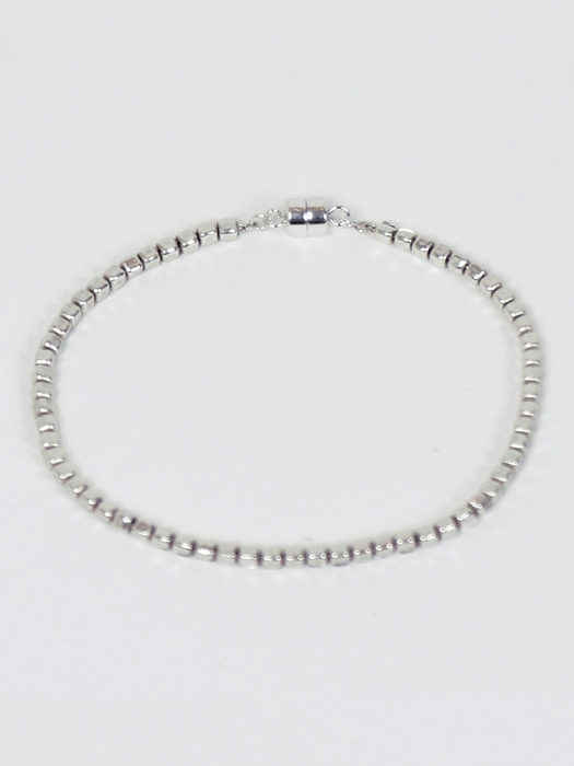 silver square bracelet