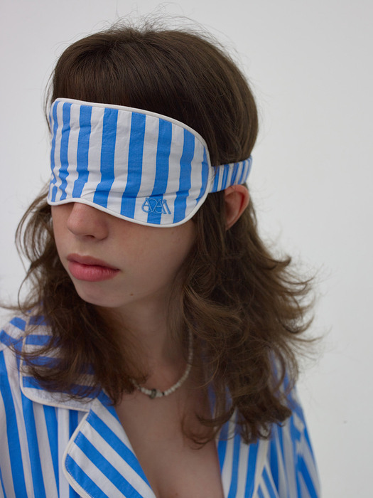 Stripe Sleep Mask_Blue