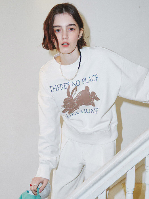 RABBIT PRINT SWEATSHIRT_O.WHITE (EEOP3WSR01W)