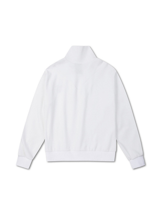 Contrasted Half- zip Pullover_QUTAX22511IVX