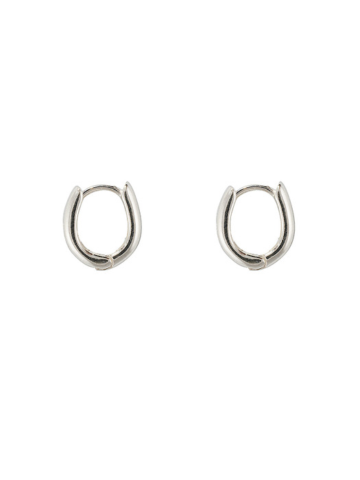 [925 silver] Deux.silver.143 / ellipse earring