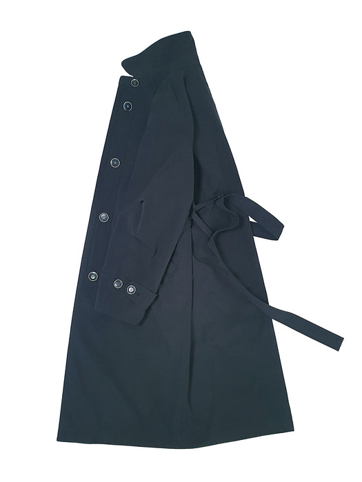 CNP Single trench coat-Navy blue