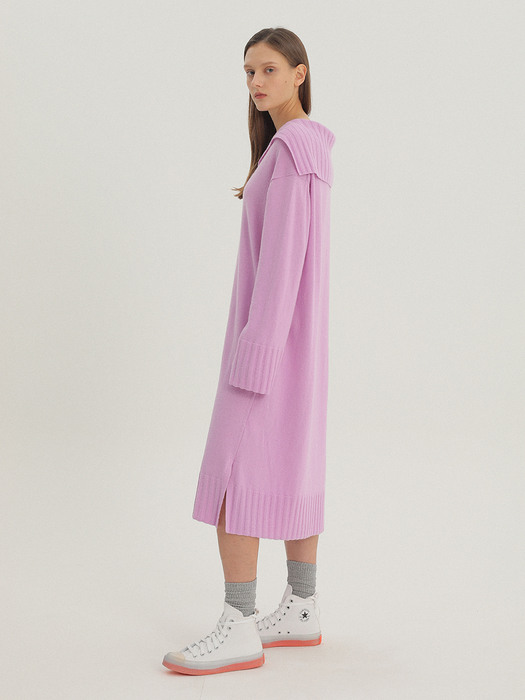 Marine Midi Dress Pink