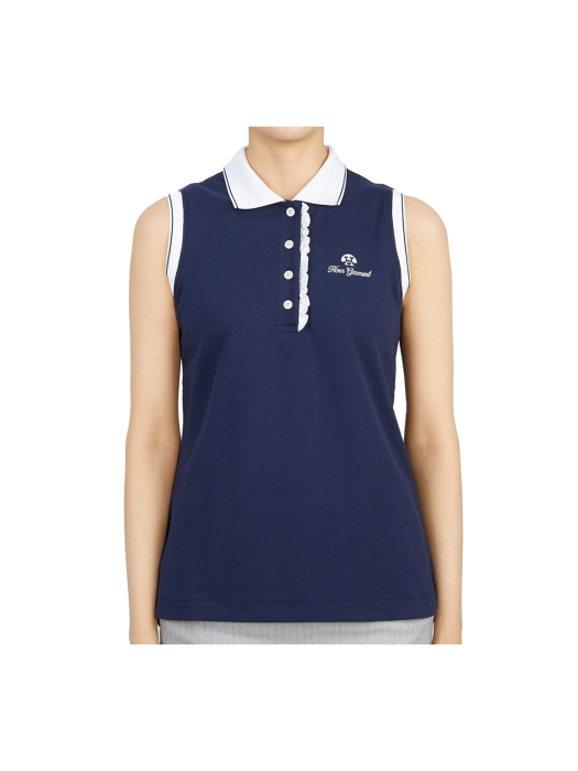 에스테 HHW 2A AP53 NAVY 여자 골프 폴로 민소매 티셔츠